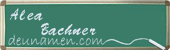 Alea Bachner Visitenkarte